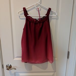 Red and pink ombre tank